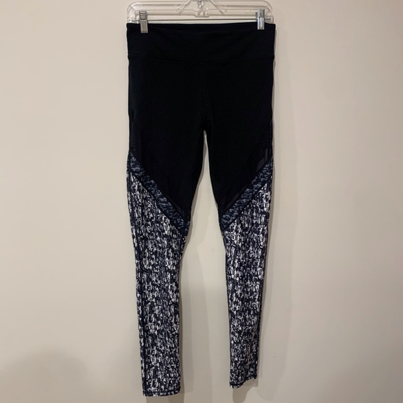Fabletics Pants - Fabletics Mesh Black Leggings Size M